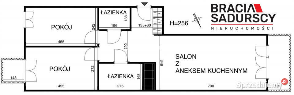 Mieszkanie 6482m2 3 pokojowe Kraków Rok budowy 2017