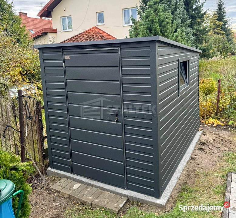 Schowek Domek Ogrodowy 23m Drzwi Okno Antracyt Giżycko