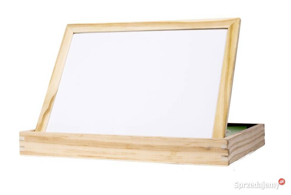 Drewniana wielofunkcyjna tablica edukacyjna 2w1 wielkopolskie