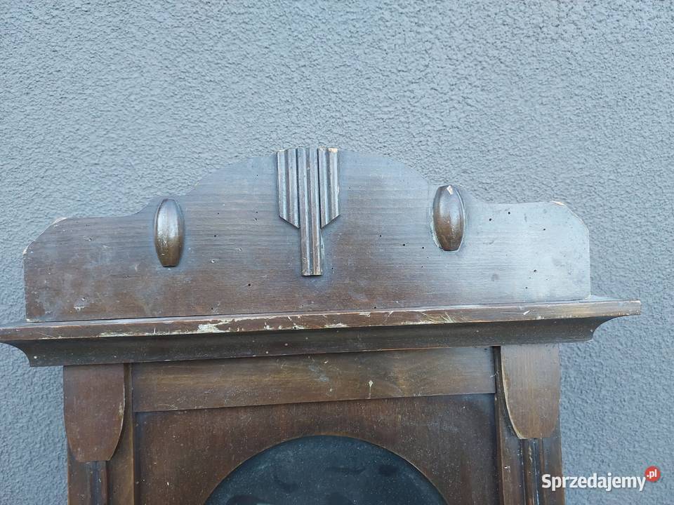 S115 Skrzynia obudowa starego zegara pieczęć GB Tczew