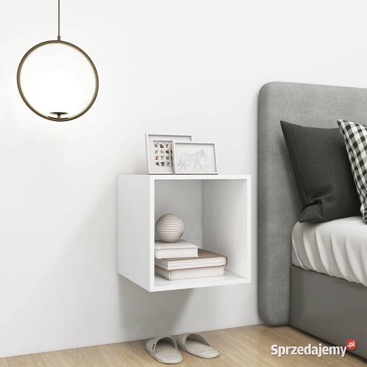 vidaXL Półka ścienna biała 37x37x37 SKU805444 Półki Warszawa