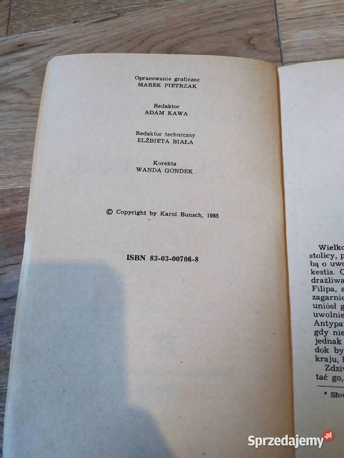Aleksander Karol Bunsch 1985 ISBN 8303007068 Kultura i Rozrywka podkarpackie Stalowa Wola