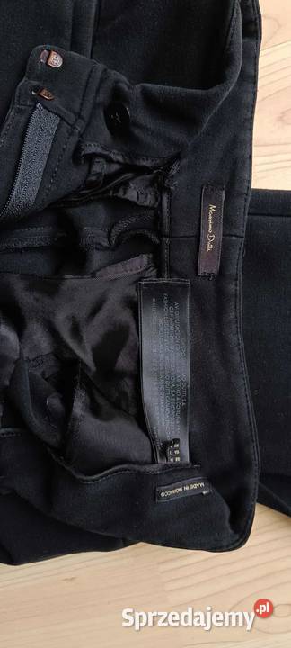 Spodnie r34 z rozciętymi nogawkami Massimo Dutti