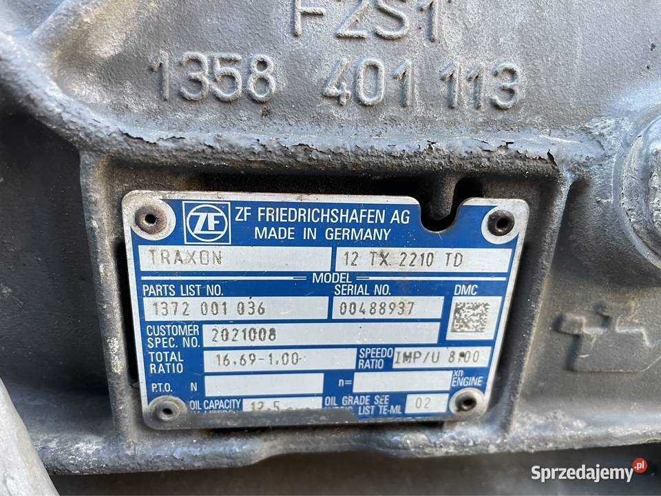 Skrzynia traxon 12 tx 2210 automat kompletna Marianice