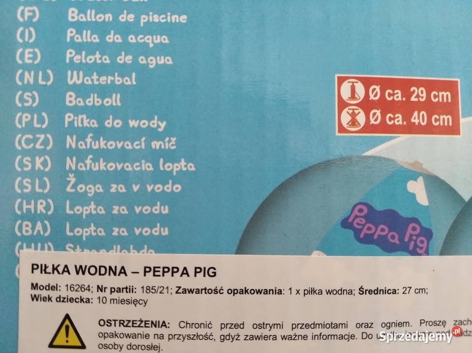 NAJTANIEJ Piłka Dmuchana Plażowa Wodna Świnka śląskie sprzedam