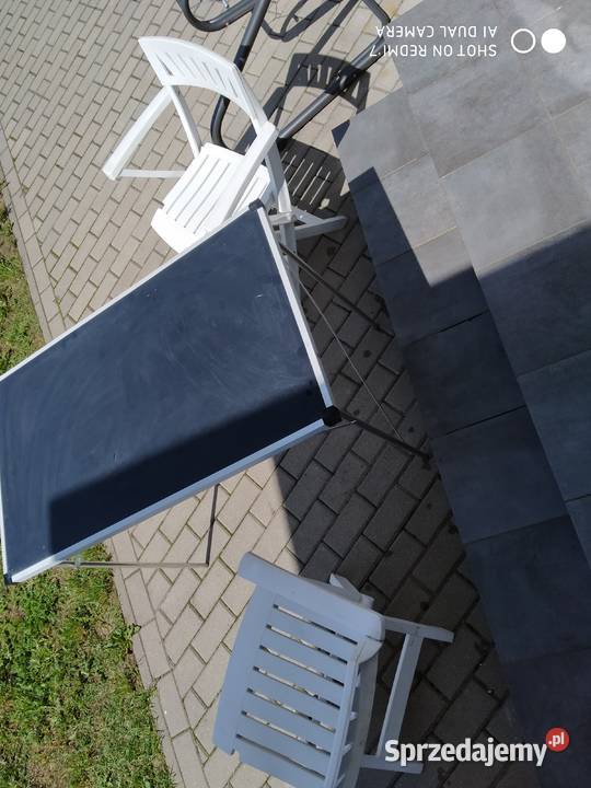 Zestaw wypoczynkowy składany ogród balkon tworzywo sztuczne Reda sprzedam