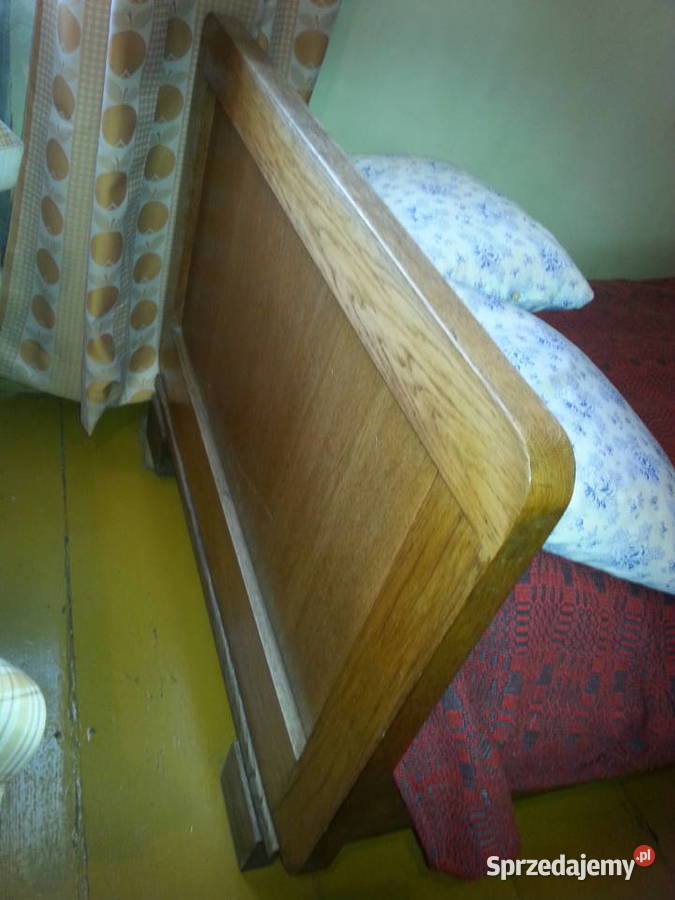 Łóżko drewniane stare antyk vintage Suchedniów
