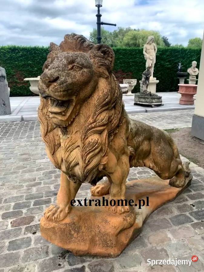 Lew pałacowy H220 figura z Kamienia Architektura ogrodowa Wrocław