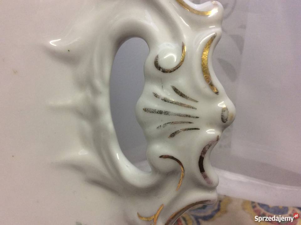 Porcelanowa taca w stylu secesyjnym z uchwytami Poznań sprzedam