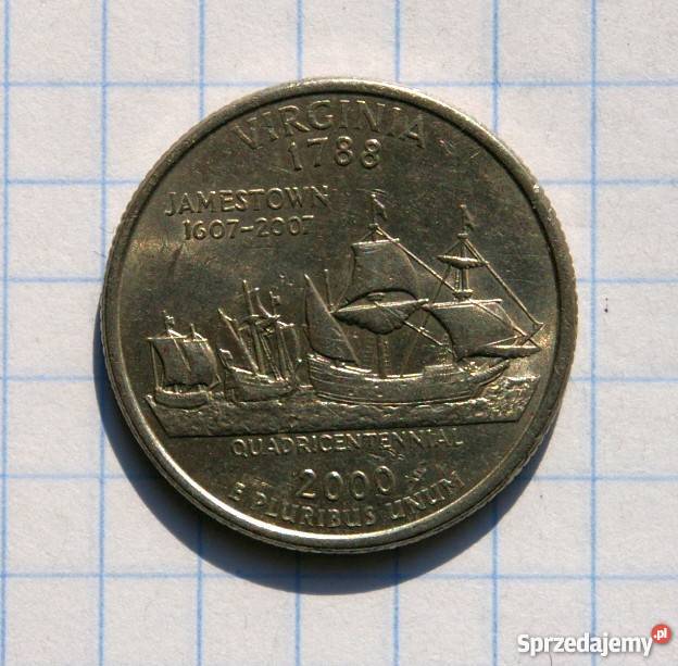 25 CENTÓW QUARTER DOLLAR 2000 P USA Parczew
