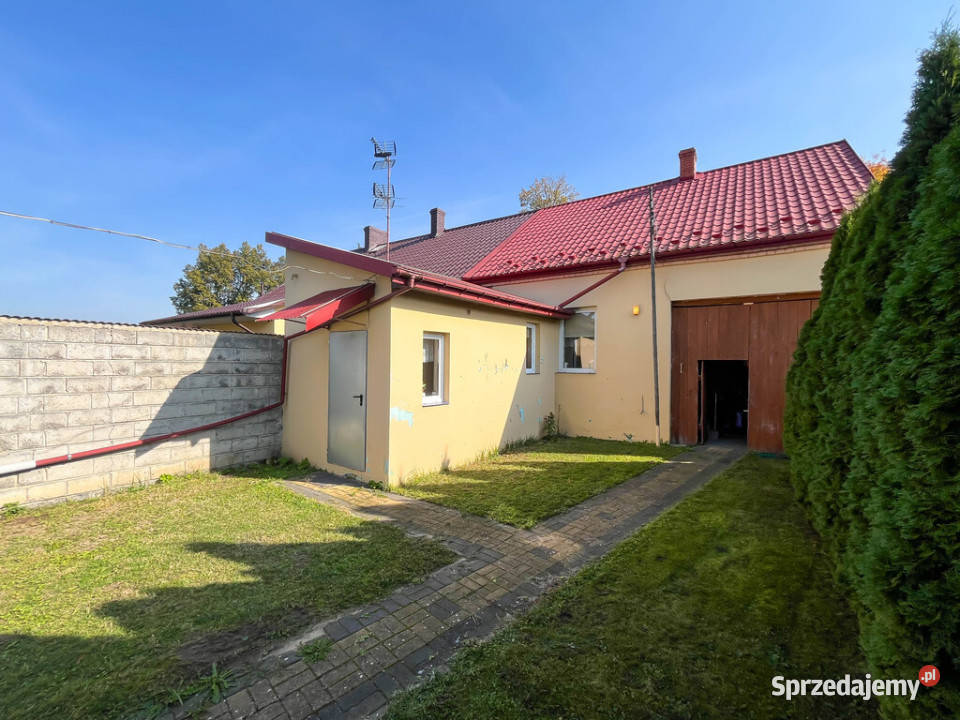 Dom parterowy 42m2 działka 800m2 Gliniany