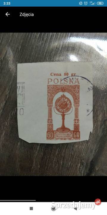 Znaczek cięty 1964 wydanie okolicznościowe dolnośląskie Bolesławiec