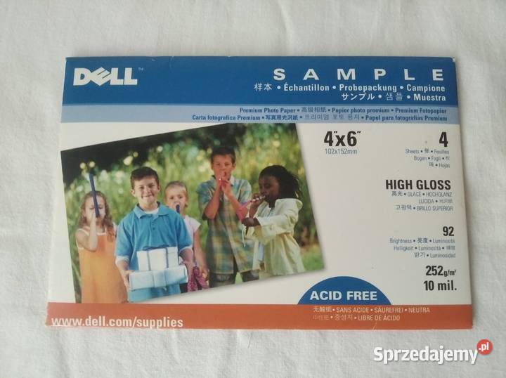 PAPIER DO ZDJĘĆ DELL PREMIUM 10 x 15 4 sztuki sprzedam