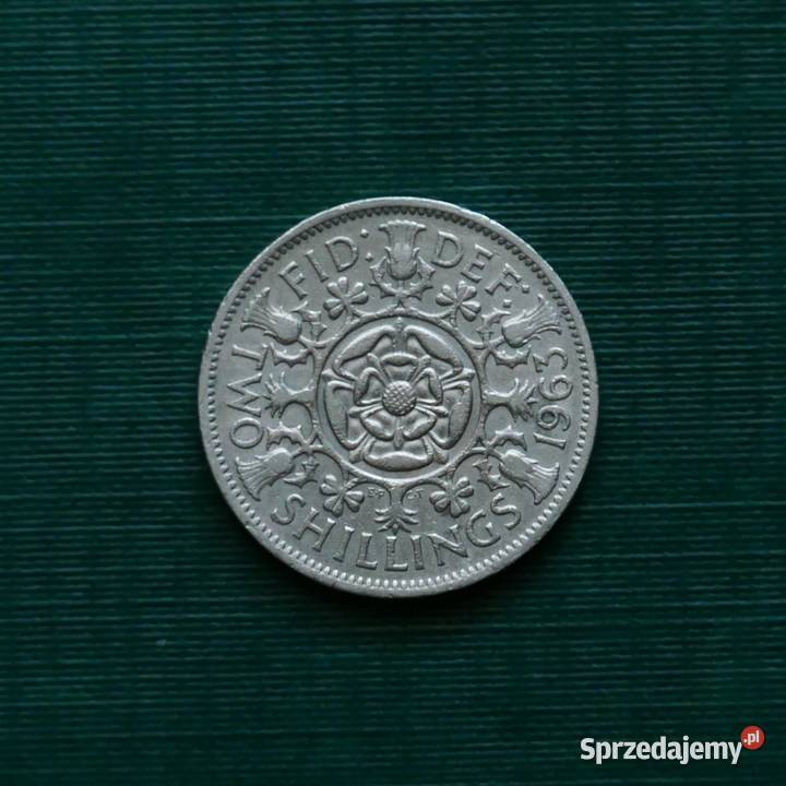 WIELKA BRYTANIA 2 szylingi floren 1963r sprzedam