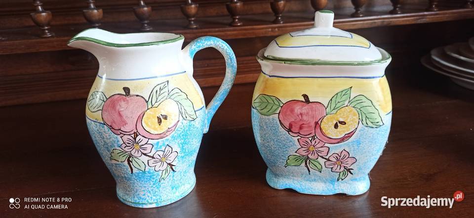 Zestaw Pojemniki i mlecznik Z jabłkami Ręcznie