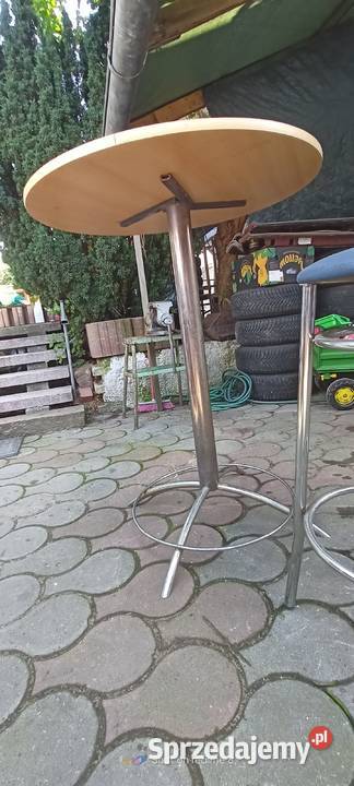 Stolik barowy okrągły kawowy krzesła hokery Skarżysko-Kamienna