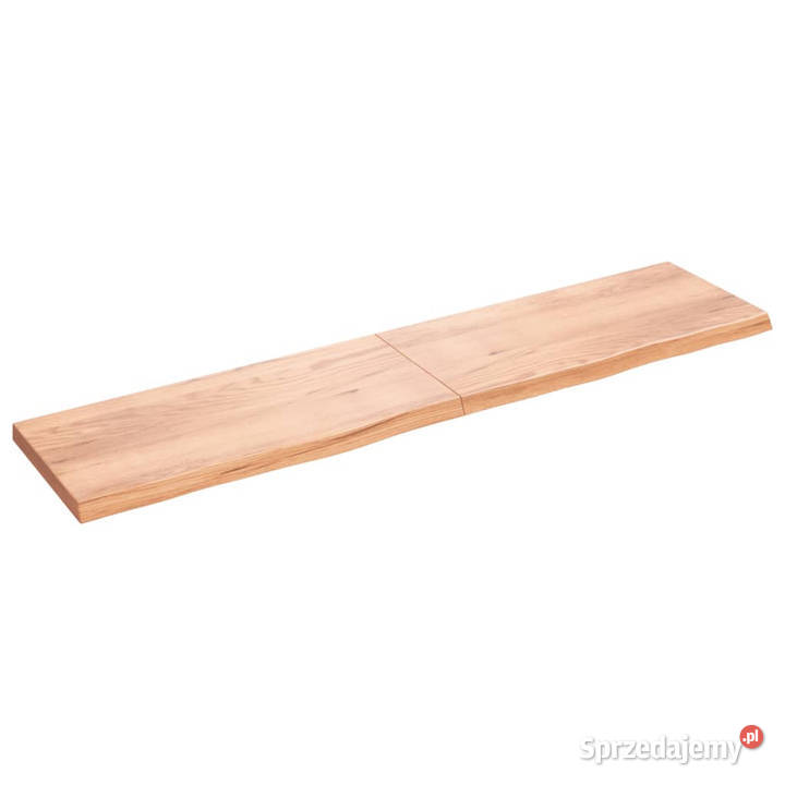 Blat do stołu jasnobrązowy 220x50x26 lite drewno Warszawa
