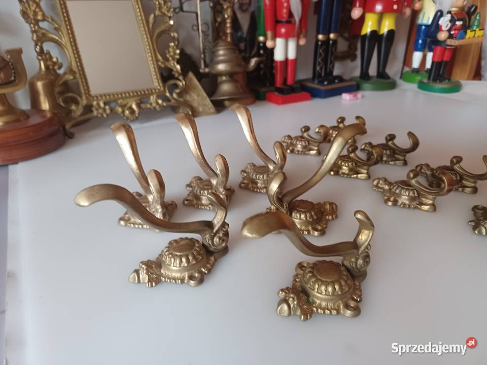 Mosiężny masywny wieszak Wieszaki Poznań