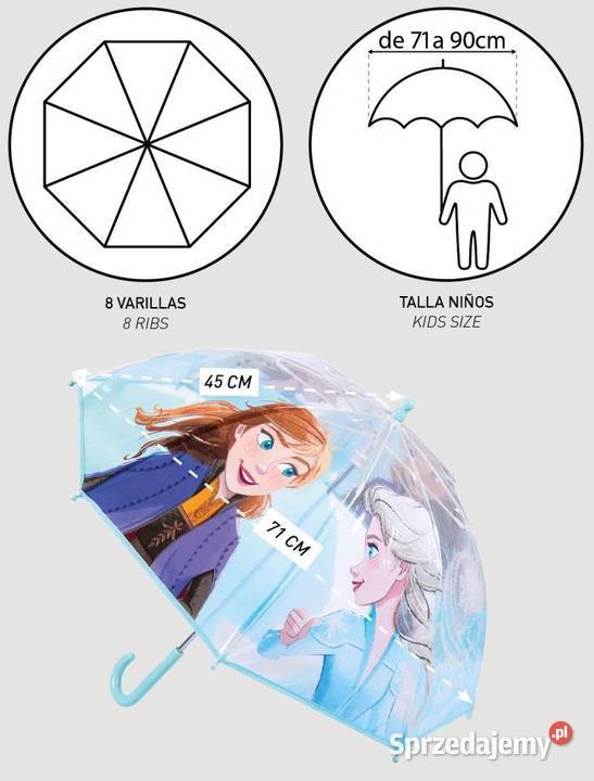 Frozen Elsa Anna Kraina Lodu Parasol Parasolka Mogilany