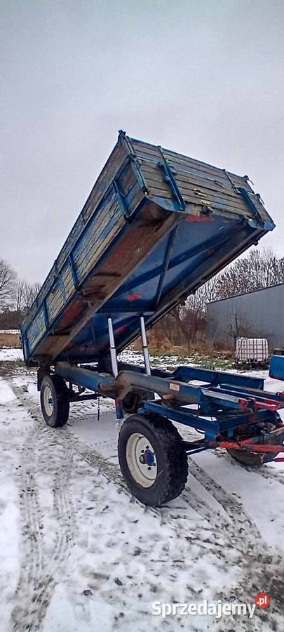 Przyczepa wywrotka na 3 str nieuszkodzony wielkopolskie