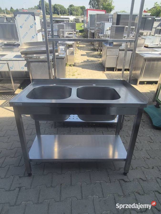 Zlew Gastronomiczny 2 Komorowy Z Półką 1106085 Ostrów Wielkopolski
