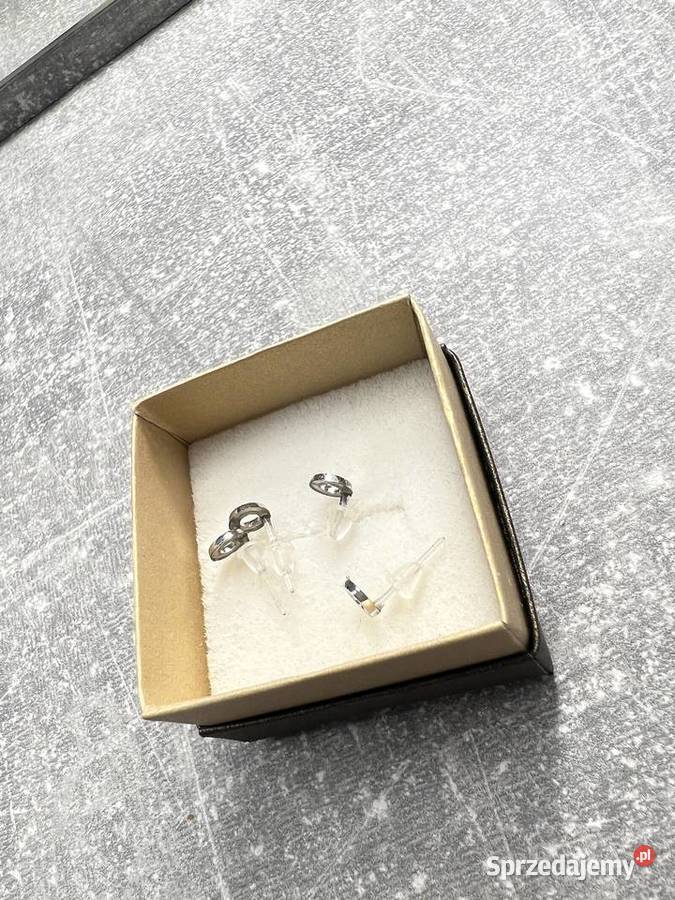 Kolczyki srebrne kółka koła Jasło