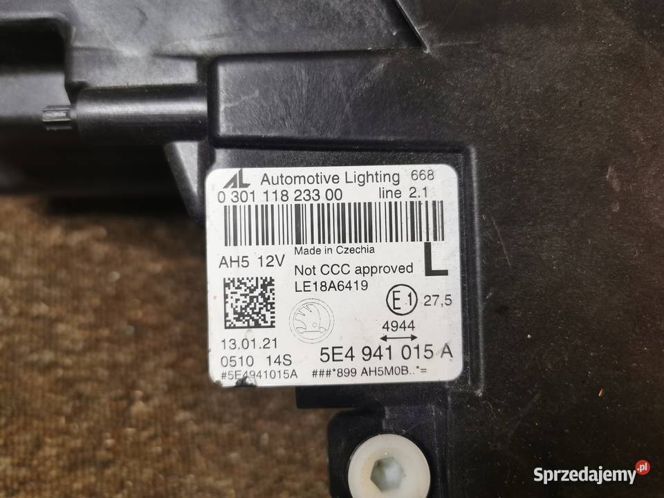 SKODA OCTAVIA 4 IV 5E4 FULL LED LAMPA 5E4941015A Pielgrzymka