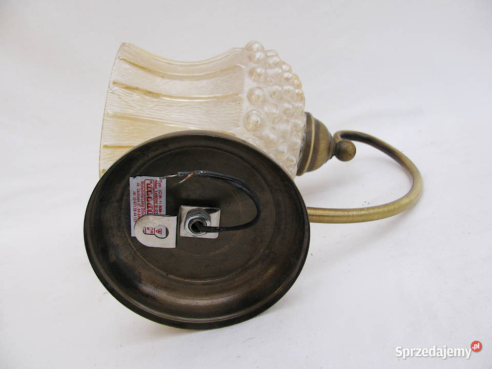 kinkiet mosiądz stylizowany V Szczecinek