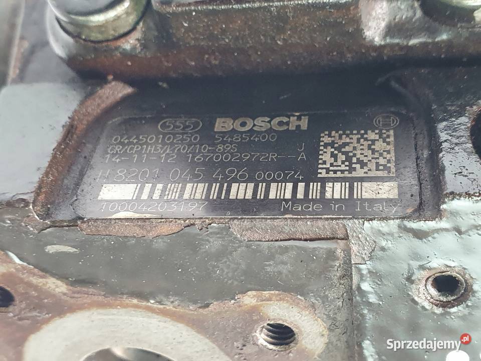 POMPA WTRYSKOWA Renault Master 23 DCI Bosch lubelskie Chełm