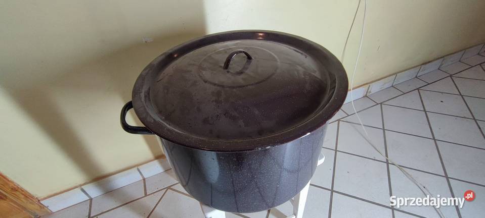 DUŻY GARNEK EMALIOWANY Bydgoszcz sprzedam