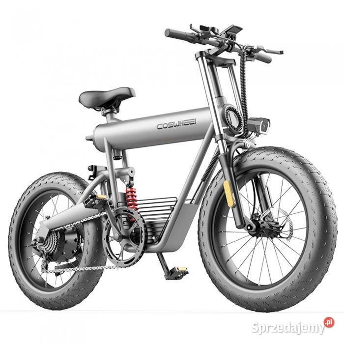 Szary motorower Coswheel T20 bateria 20Ah 48V Rowery wielkopolskie Poznań