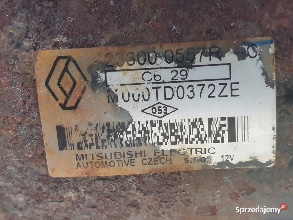 Dacia Duster I 12 TCe ROZRUSZNIK M000TD0372ZE Układ elektryczny silnika Janów
