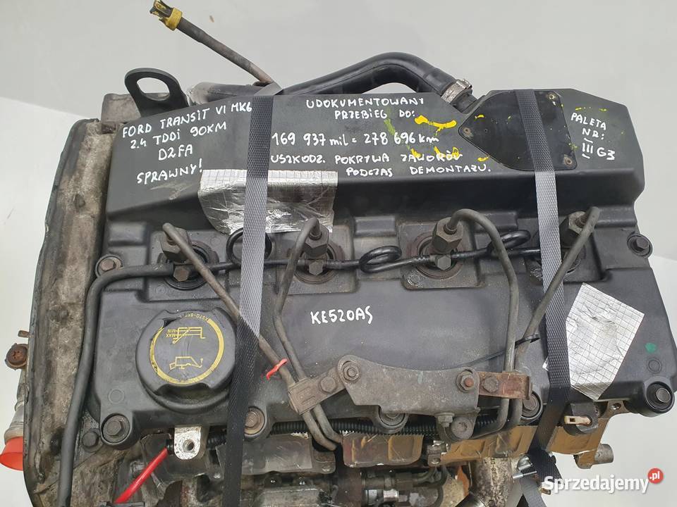 SILNIK D2FA Ford Transit VI MK6 24 TDDI 90 Silniki kompletne Rudka