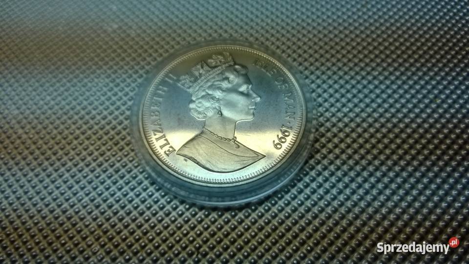 MONETA Wyspa Man 1 korona 1999 Puchar Świata w Warszawa sprzedam