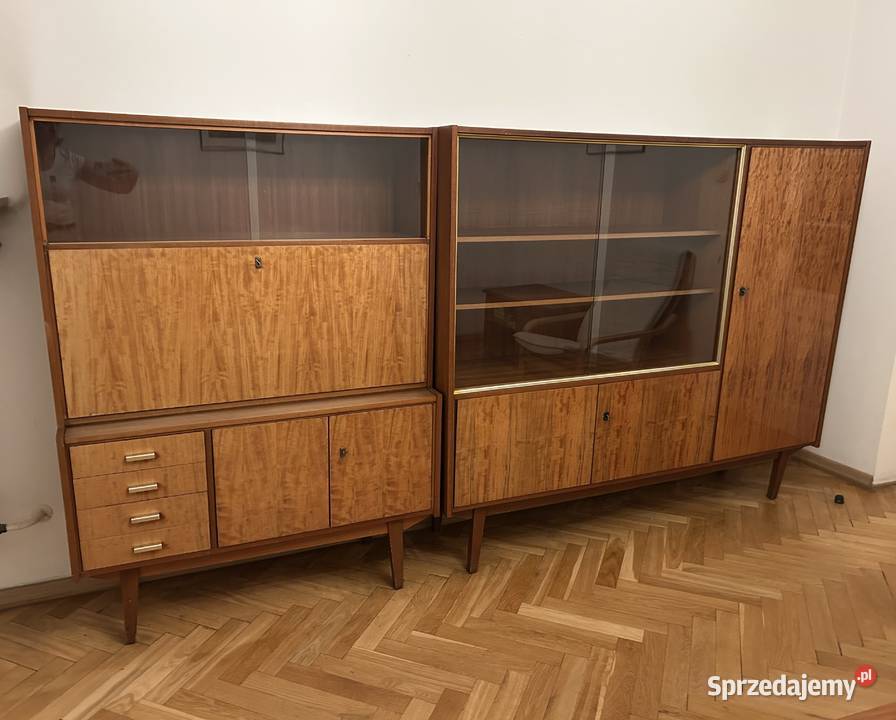 Meble PRL dwa regały można kupić pojedynczy Warszawa