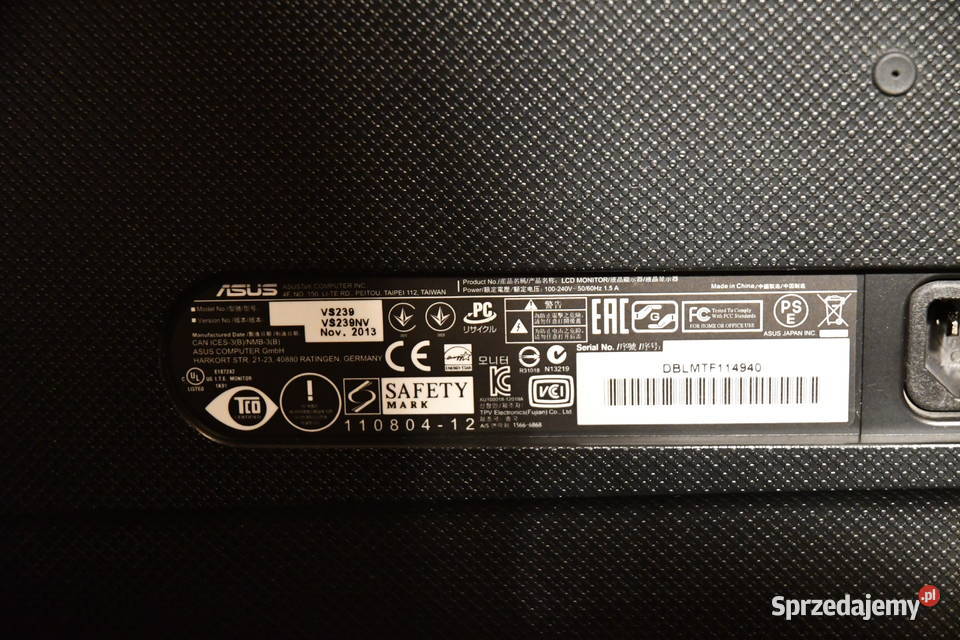 ASUS monitor LED 23 cale FullHD 1080 Kraków