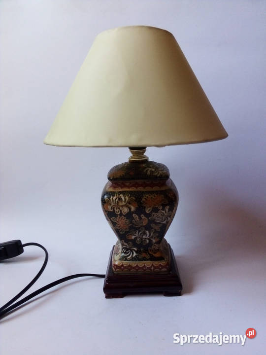 chińska porcelanowa lampa stołowa vintage Lampy stołowe i nocne Częstochowa sprzedam
