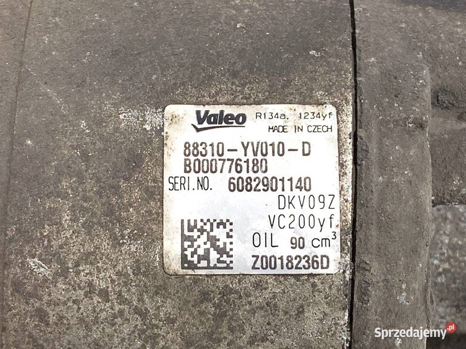 SPRĘŻARKA KLIMATYZACJI TOYOTA AYGO II