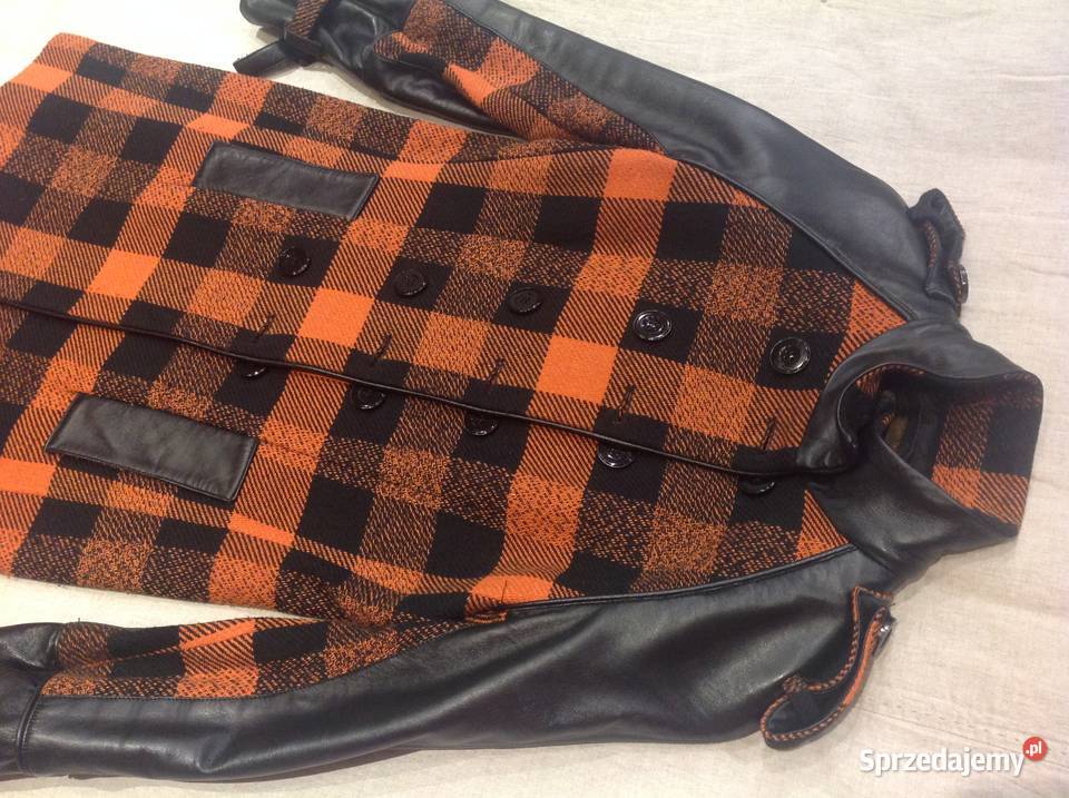 Płaszcz Damski GIL SANTUCCI r S Skórzane rękawy Nowa Sól