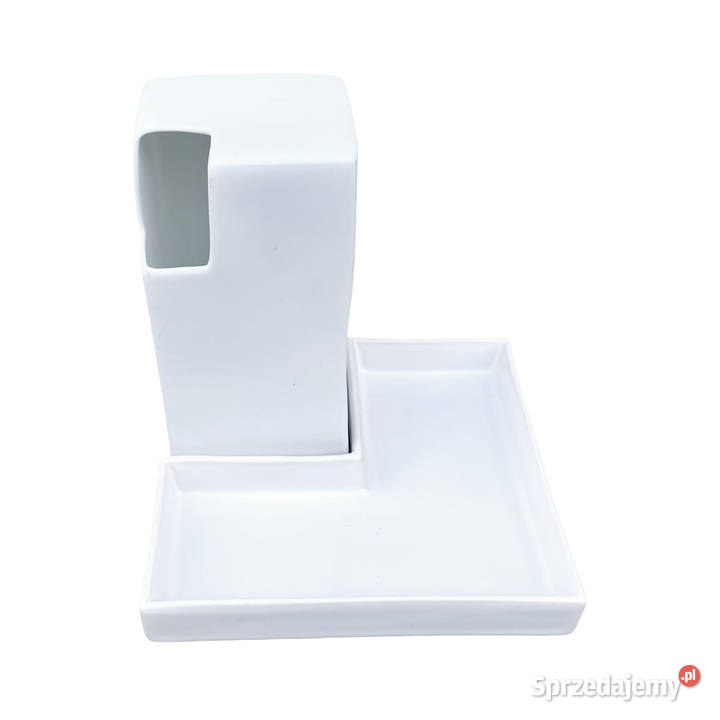 Biały minimalistyczny wazon podstawka Asa Niemcy