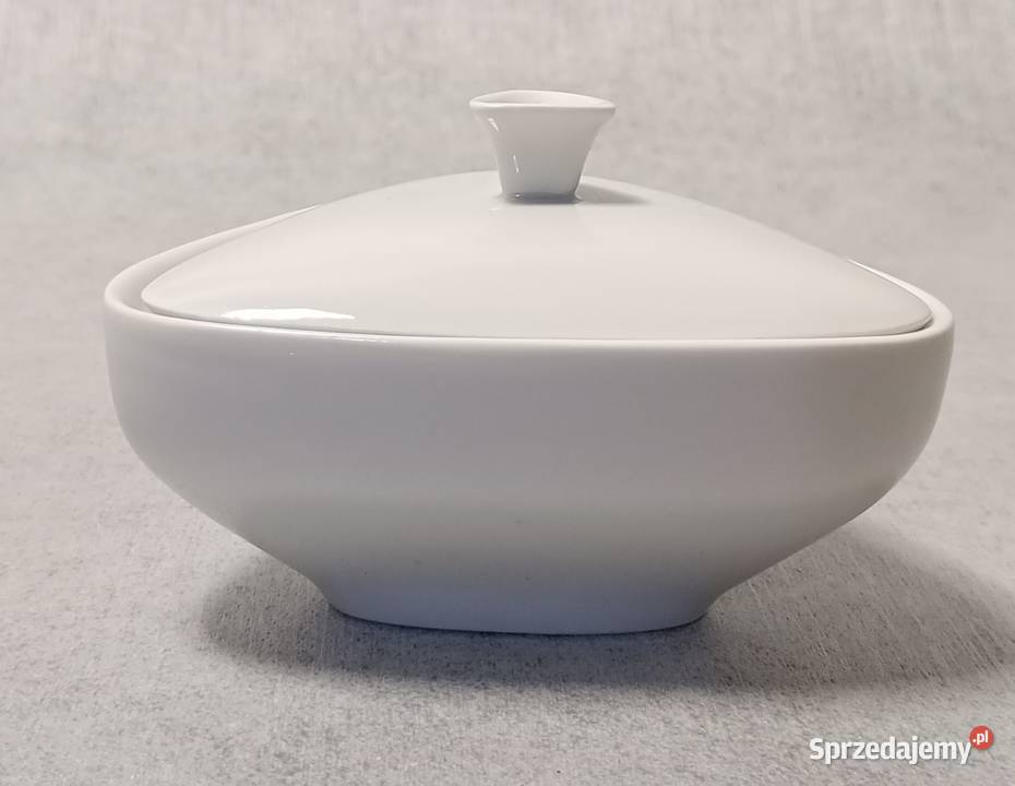 ZEH SCHERZER Cukiernica Biała Porcelana Bavaria Stargard