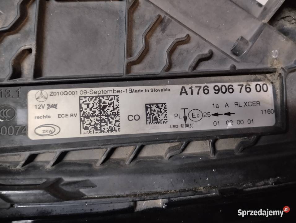 Lampa prawa do mercedes aklasa w 176 lift lubuskie Drezdenko