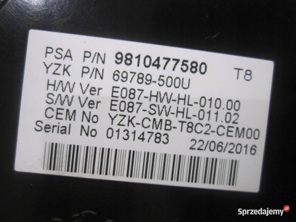 PEUGEOT 3008 I LIFT 16r licznik zegary Kielce