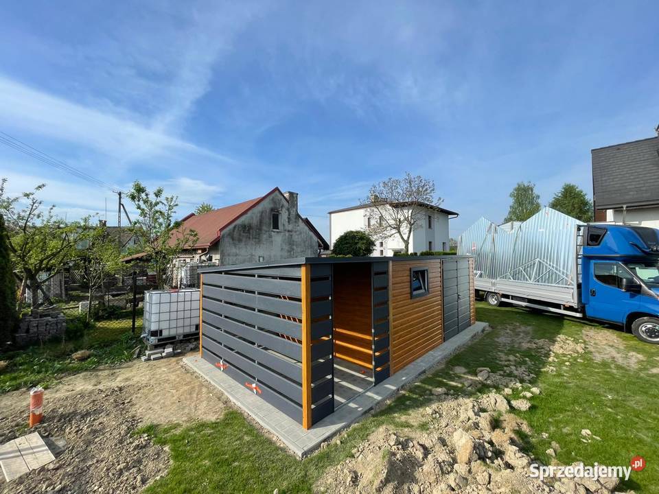 Garaż Blaszany 4x6 dwuspad profil producent dolnośląskie Oleśnica