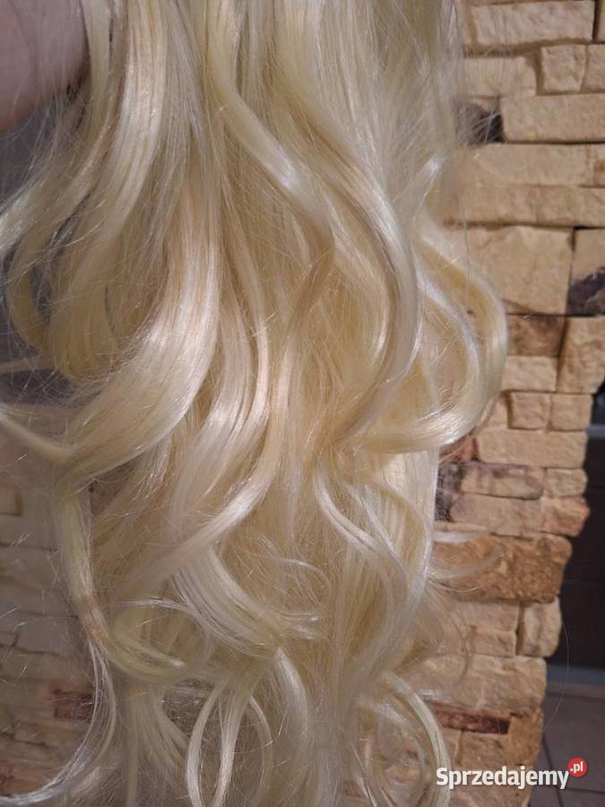Peruka blond kręcone włosy długie Nowa Kalisz sprzedam