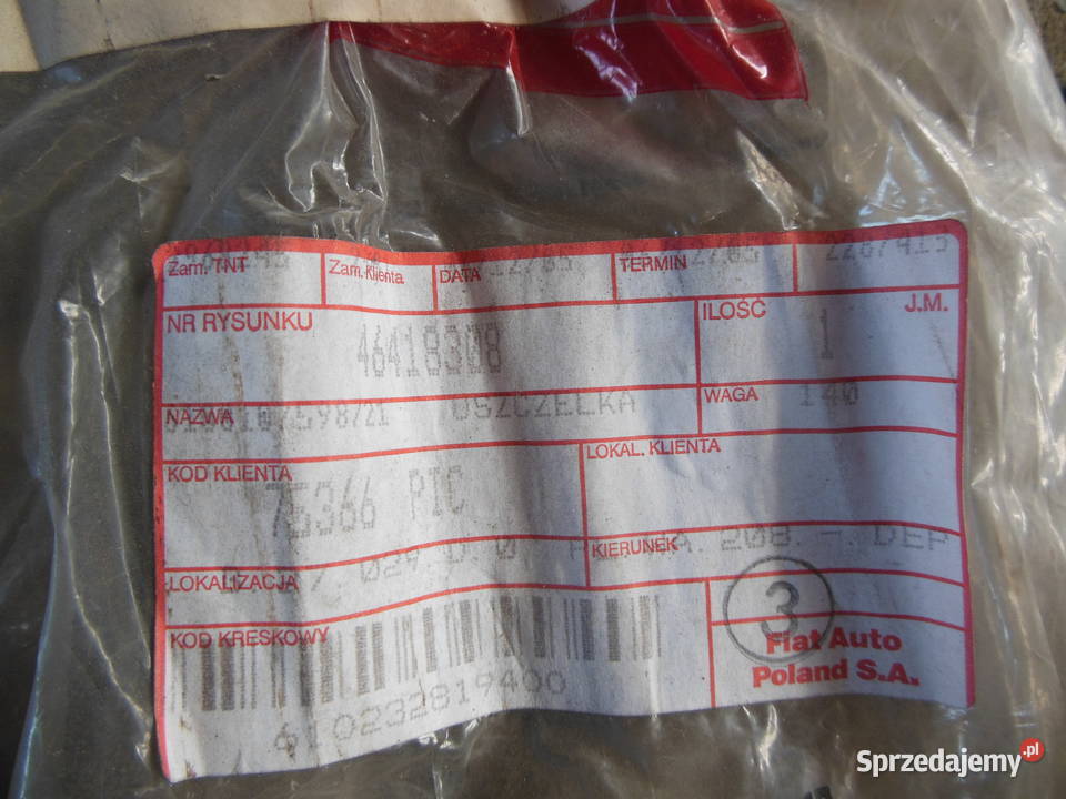 Uszczelka szyby drzwi prawy tył Fiat Palio Siena osobowe Uszczelki szyb Kozy