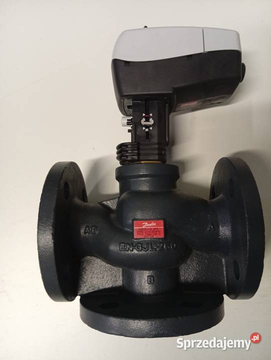 Zawór trojdrożny Danfoss siłownik VL 3 DN 40 KVS Produkcja