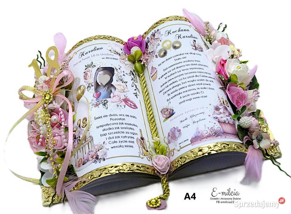 Spersonalizowana Księga Pamiątka A4 prezent lubuskie Zielona Góra sprzedam