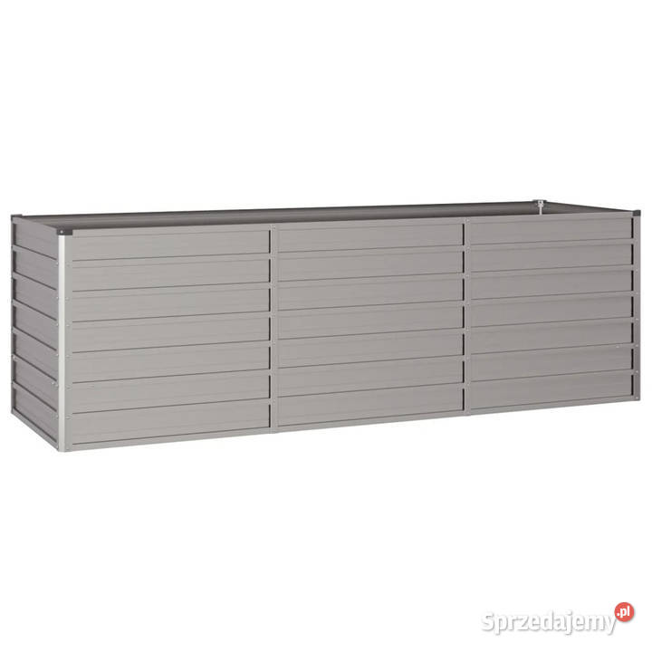 Podwyższona donica rdzawa 240x80x77 stal mazowieckie