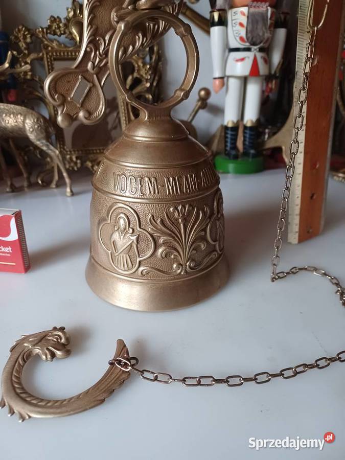 Dzwon mosiężny Brama furta drzwi Poznań